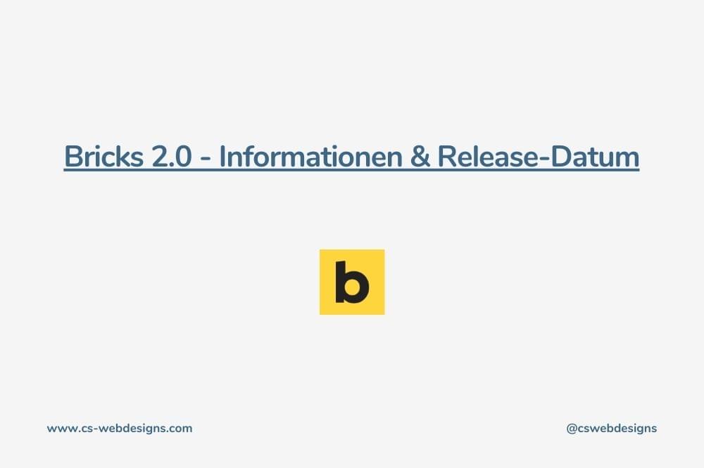 Bricks 2.0 - Informationen und Release-Datum
