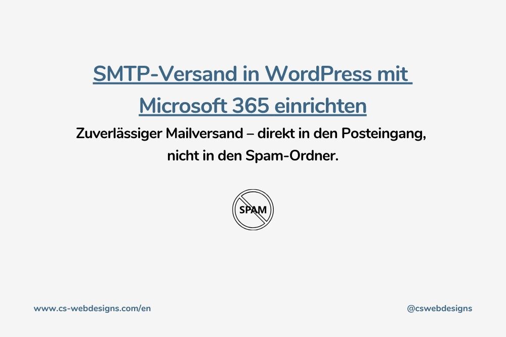 SMTP-Versand in WordPress mit Microsoft 365 einrichten